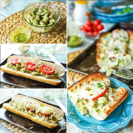Baked Chicken Caprese Sub recipe instructions