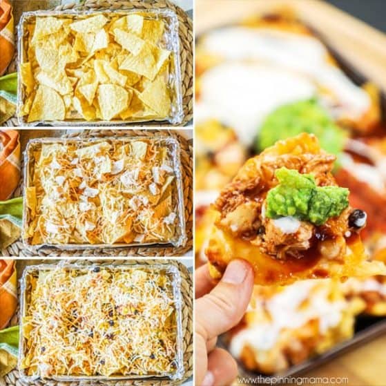 BBQ Ranch Chicken Nachos Step by Step directions