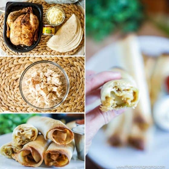 How to make Green Chili Chicken Taquitos in the oven