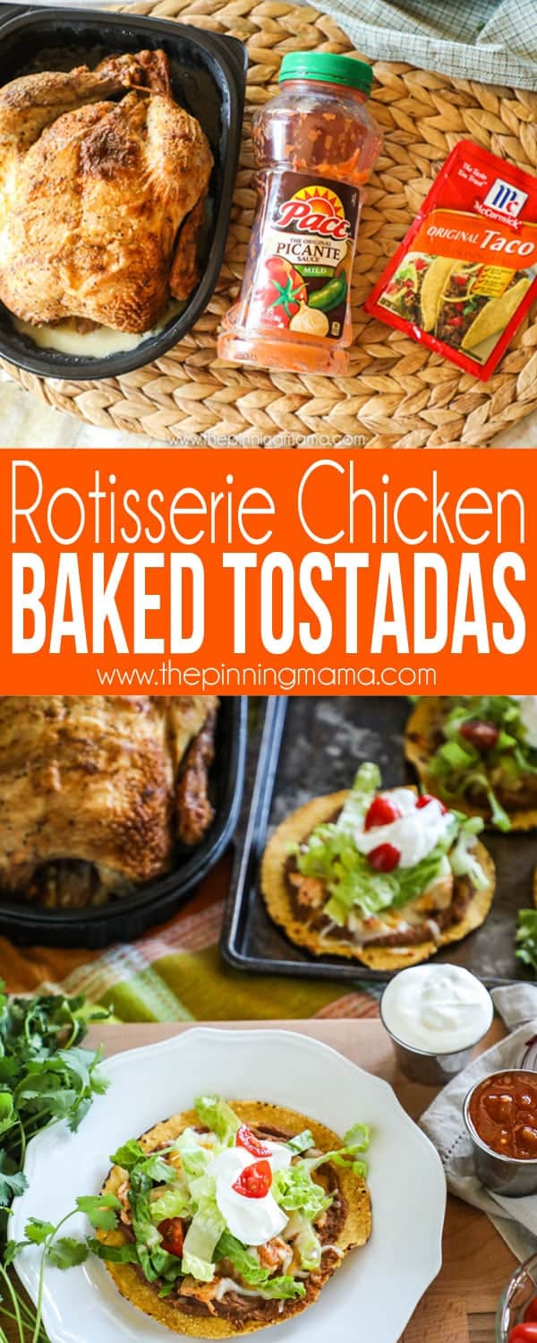 Rotisserie Chicken Baked Tostadas Recipe