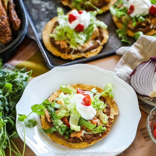 Baked Rotisserie Chicken Tostadas Recipe