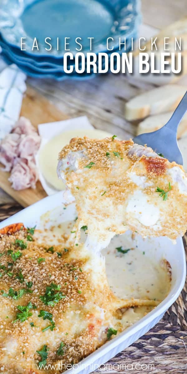 Baked Chicken Cordon Bleu recipe - Quick and easy dinner idea