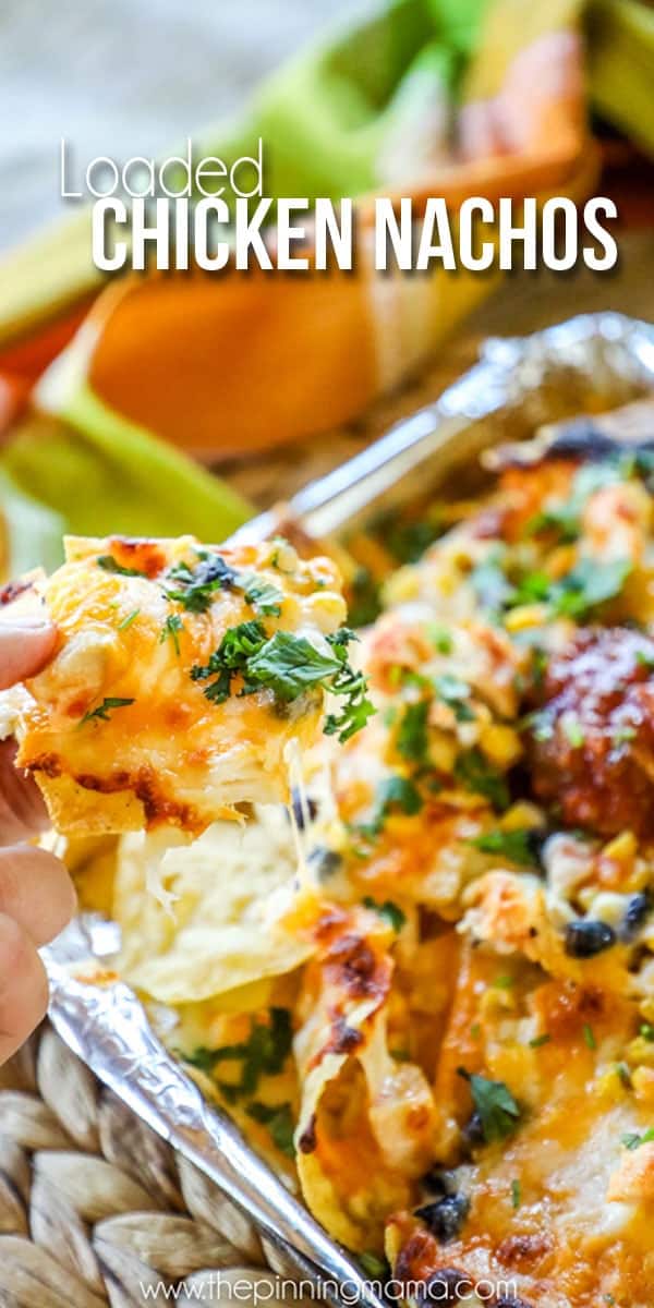 Sheet Pan Loaded Chicken Nachos