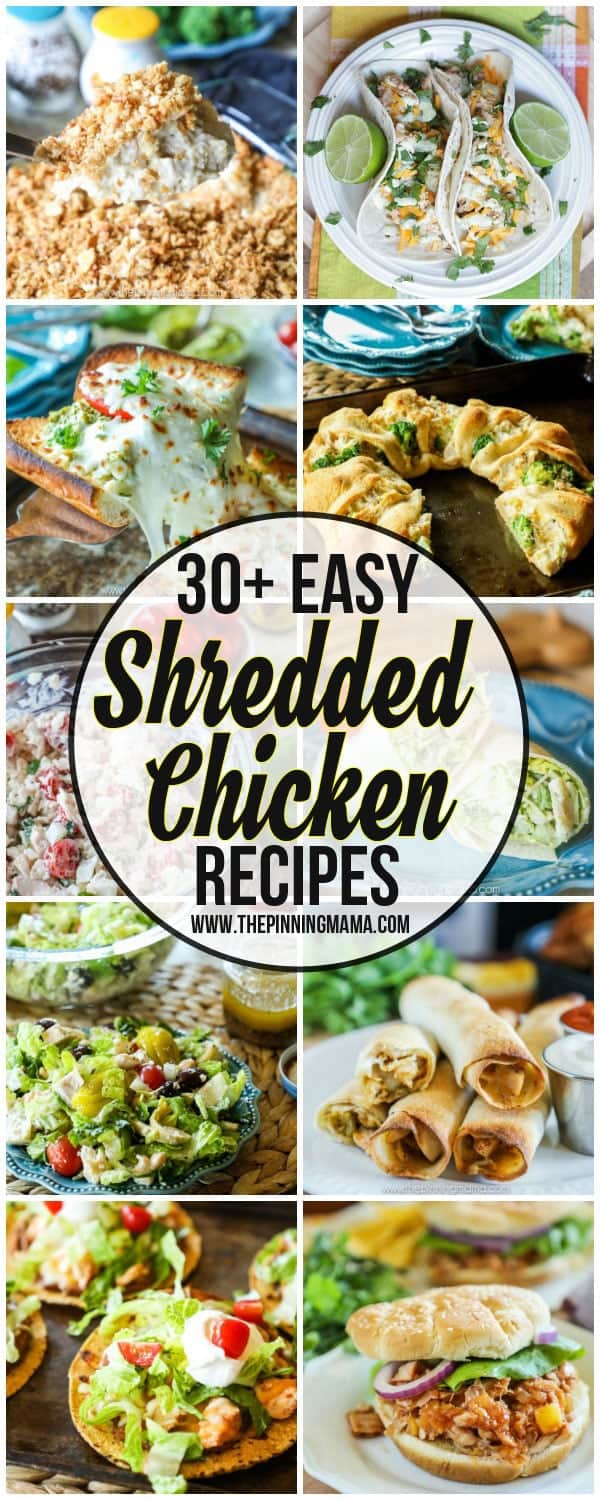 Shredded Chicken Recipes perfect for busy weeknights
