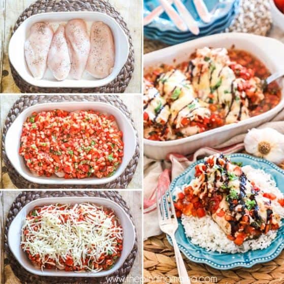 Step by Step bruschetta chicken bake recipe