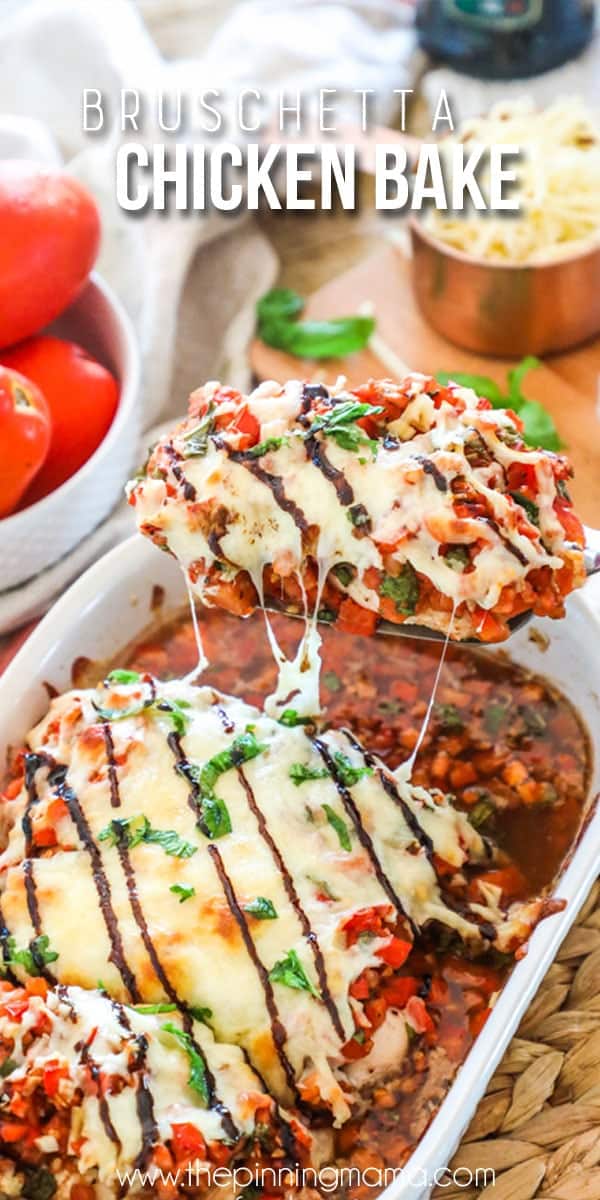 Serving Chicken Bruschetta