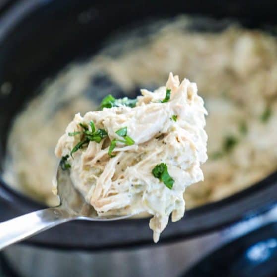 Crockpot Green Chili Chicken