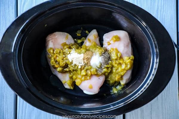 Crockpot Green Chile Chicken Step 2