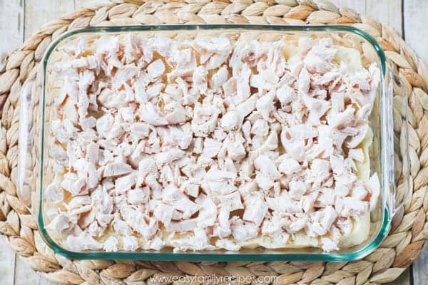 Shredded Chicken Sliders Step 2 - Add the chicken