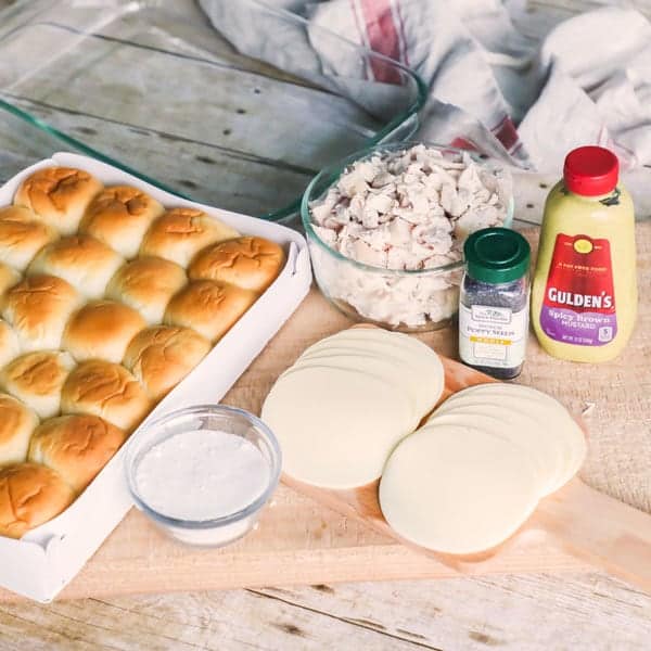 Shredded Chicken Sliders Ingredients