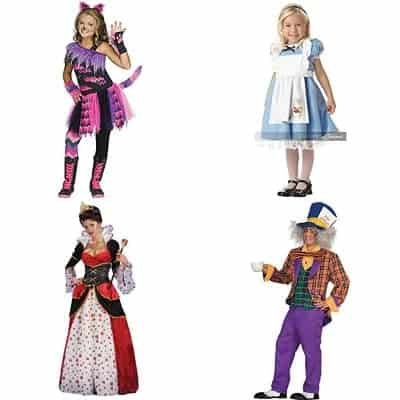 alice in wonderland family costumes