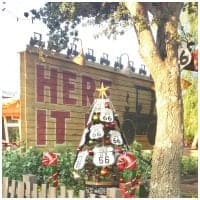 Car's Land during Christmas