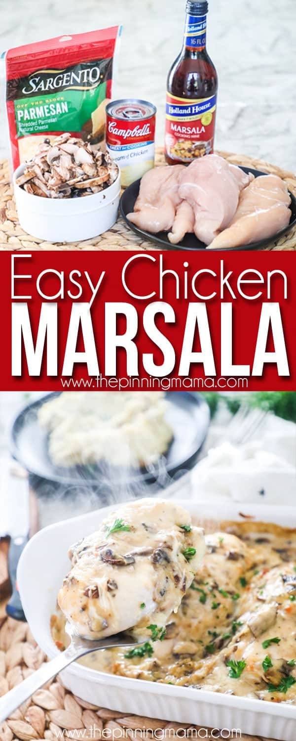 Easy Chicken Marsala- Only a few ingredients