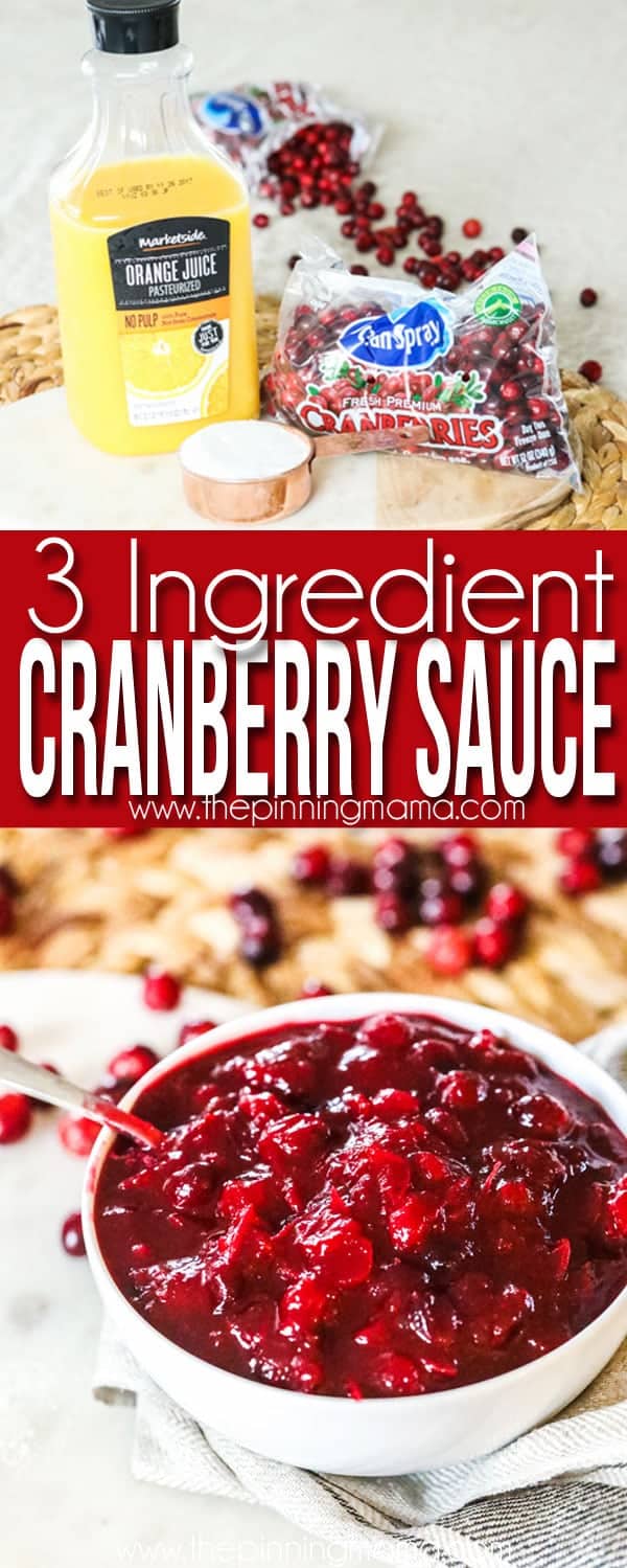 Homemade Cranberry Sauce Recipe- Quick and Easy!