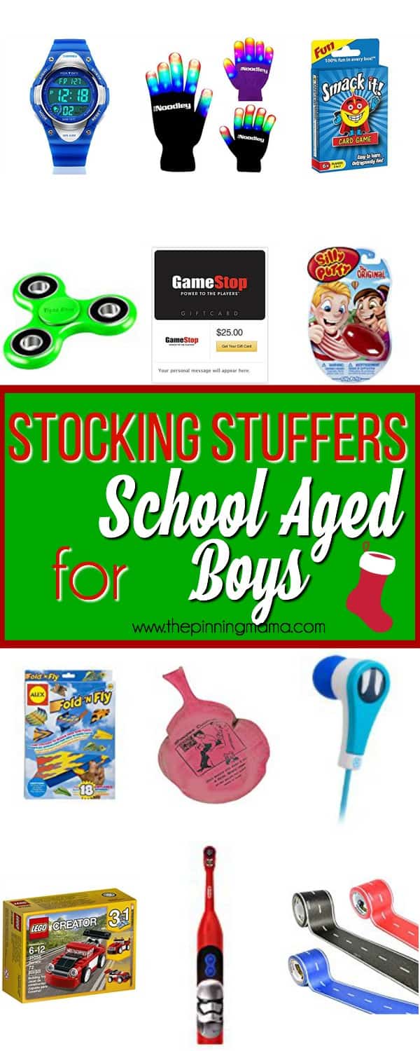 Big List of Stocking Stuffers for School Aged Boys