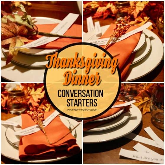 conversation starters for your Thanksgiving Dinner table