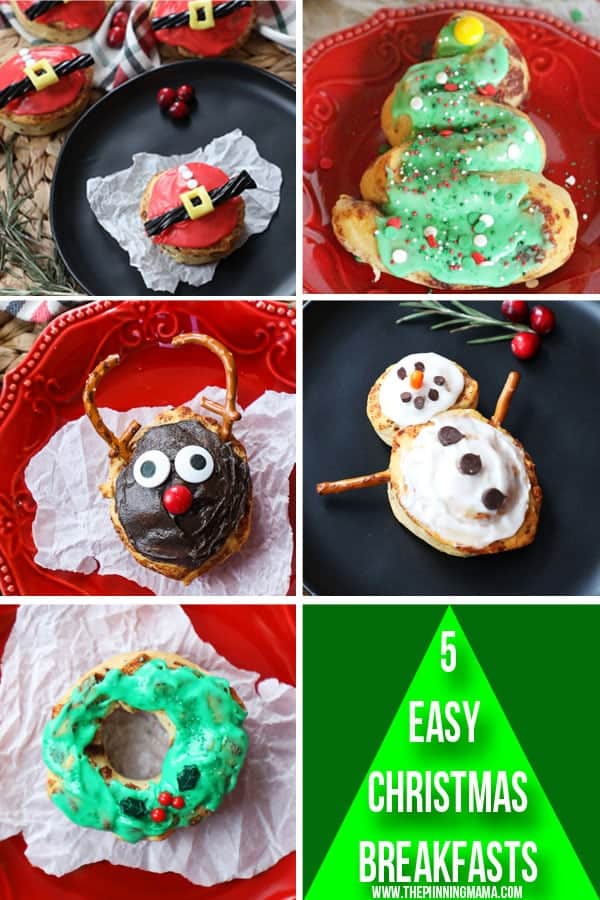 These 5 fun Christmas Breakfast Ideas are perfect for the holidays!