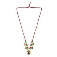 Enjoy this jingle bell necklace craft for school parties