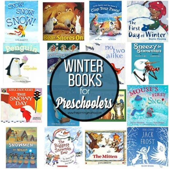 Find your big list of Winter books for your Preschooler here