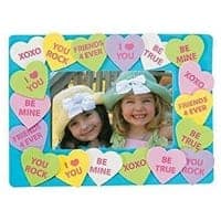 Conversation Heart Picture Frame craft for school parties.