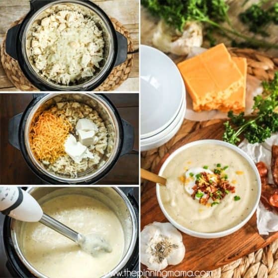Cauliflower Soup made in Instant Pot