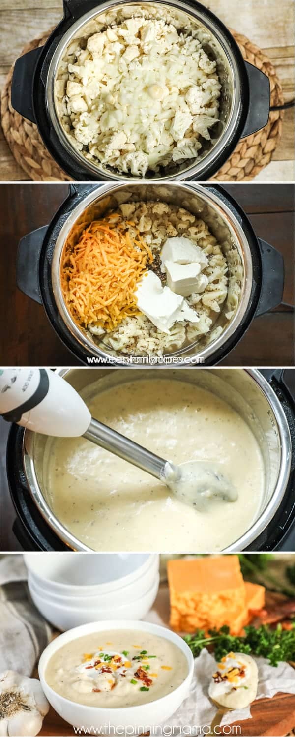 How to make Cauliflower Soup in the Instant Pot