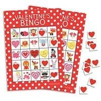 Valentine's Day BINGO for class parties.