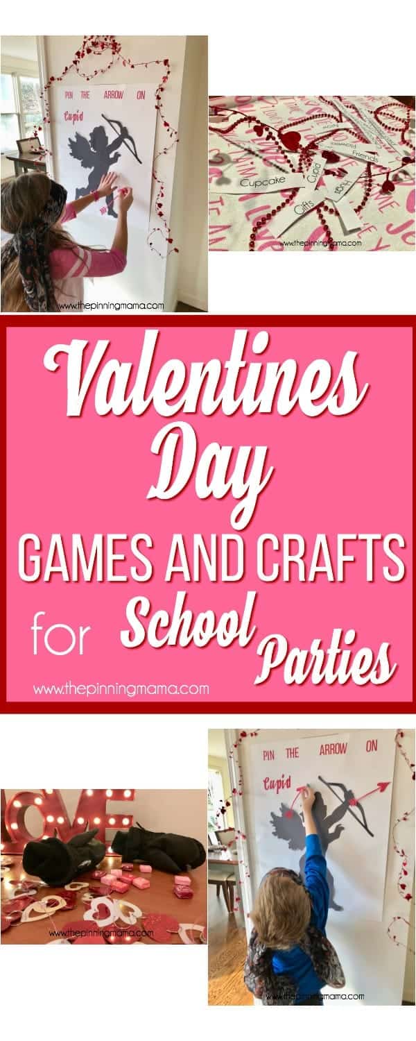 Valentine's Day Games and Crafts for School Parties.