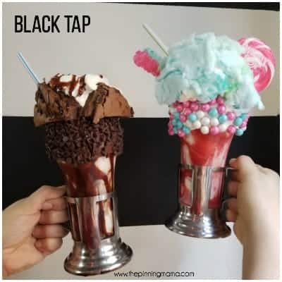 Black Tap in NYC, delicious shakes and food.  