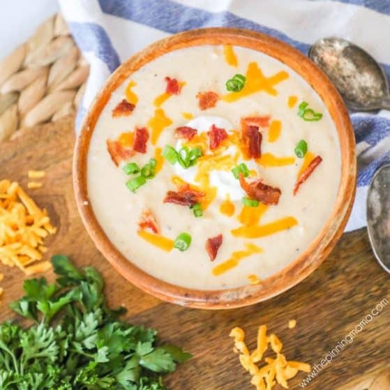 The BEST Cauliflower Cheese Soup recipe