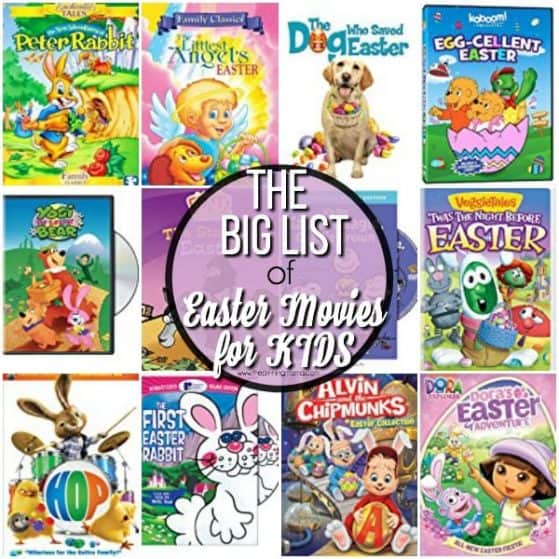 Your big list of Easter Movies for KIDS.