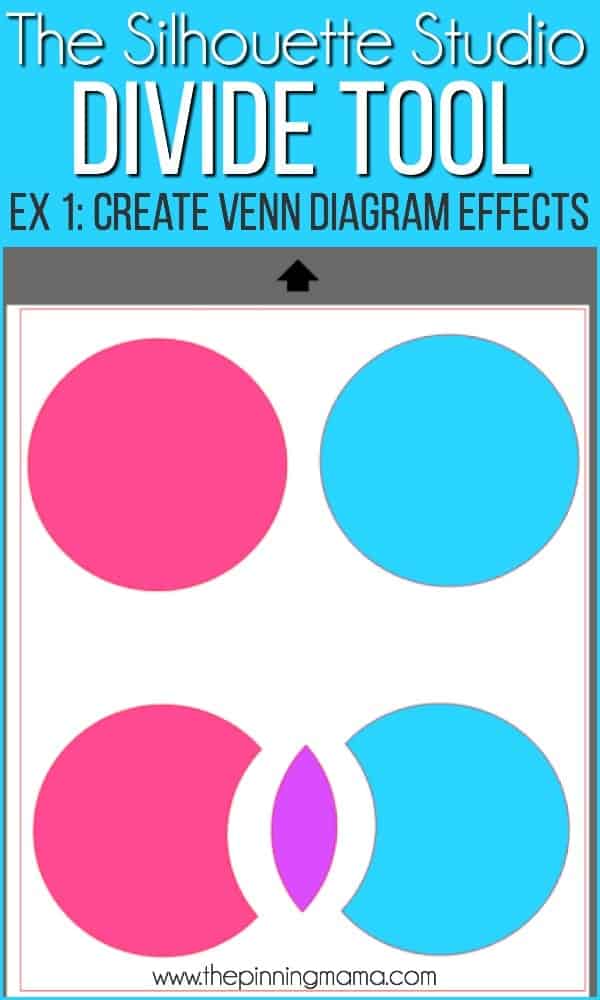 Create Venn diagram effects using the design tool in Silhouette Studio.