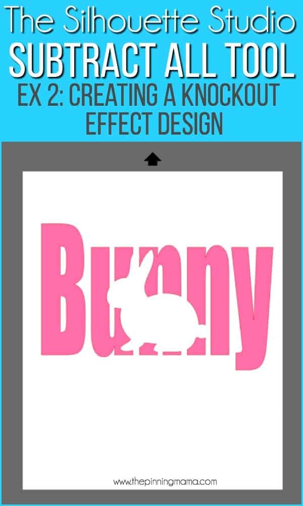 How to create a knockout design using the subtract tool in Silhouette Studio.