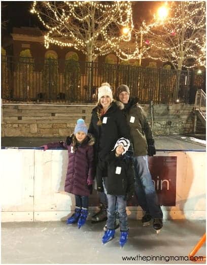 Enjoy skating at Newport Skate rink during the Holiday season.