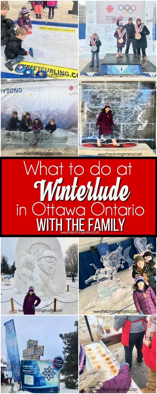 What to do at Winterlude Ottawa, Ontario with the family.