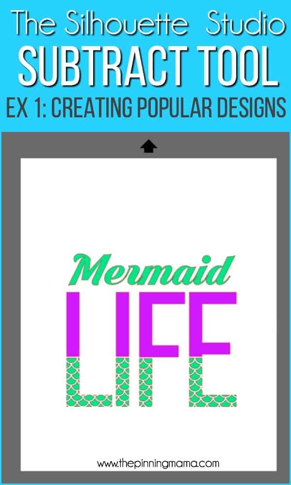 Creating popular designs using the subtract tool in Silhouette Studio.