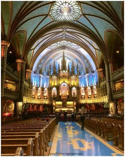 Basilica Notre-Dame de Montréal.