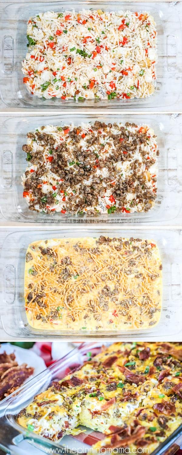 Our FAVORITE Breakfast! How to make Hashbrown Breakfast Casserole!