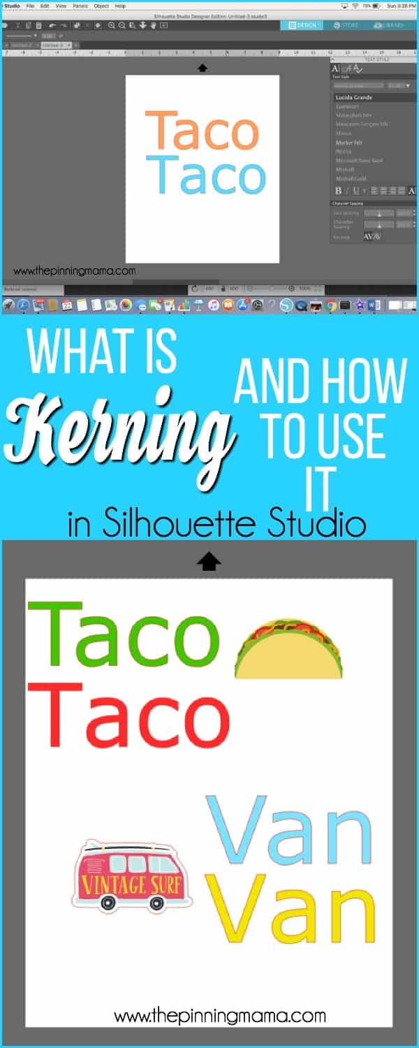 What is Kerning and how to use it in Silhouette Studio. 