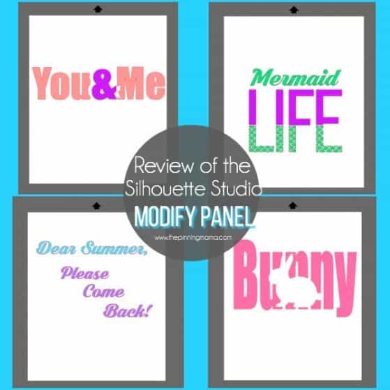 Review of the MODIFY Panel in Silhouette Studio.