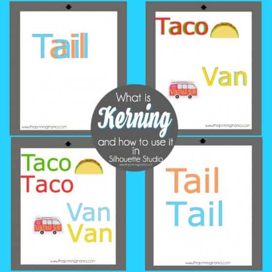 What is Kerning and how to use it in Silhouette Studio.