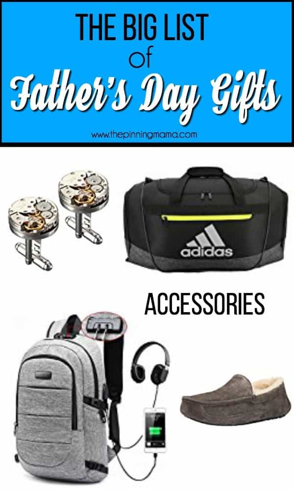 The big list of gift ideas For Father's Day.