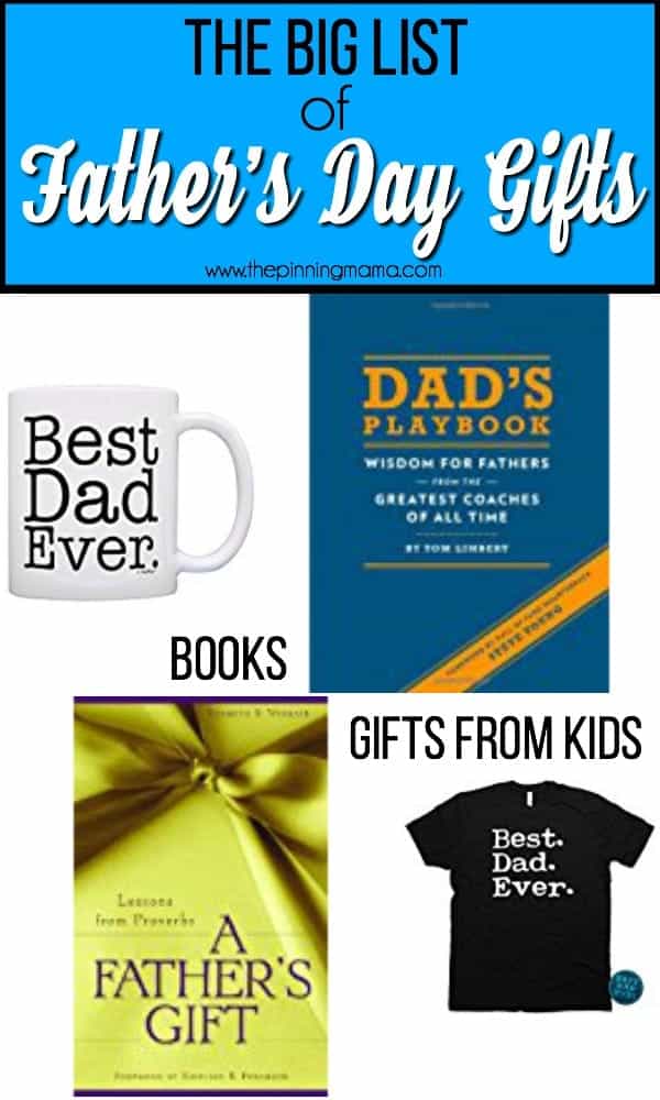 The big list of Father's Day gift Ideas