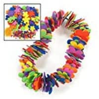 Flower Leis craft for school parties
