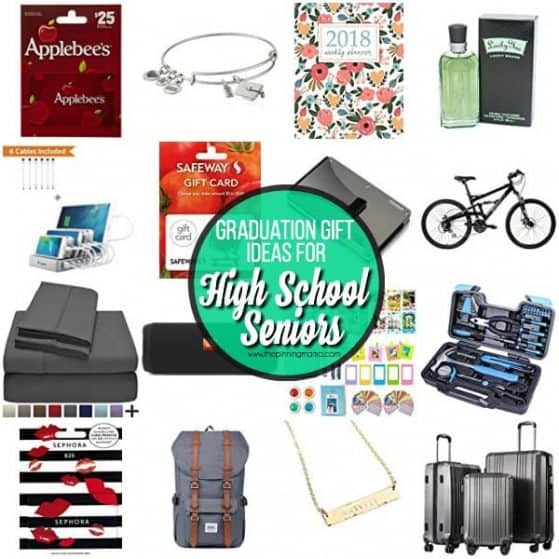 The big list of Graduation gift ideas for high school seniors.