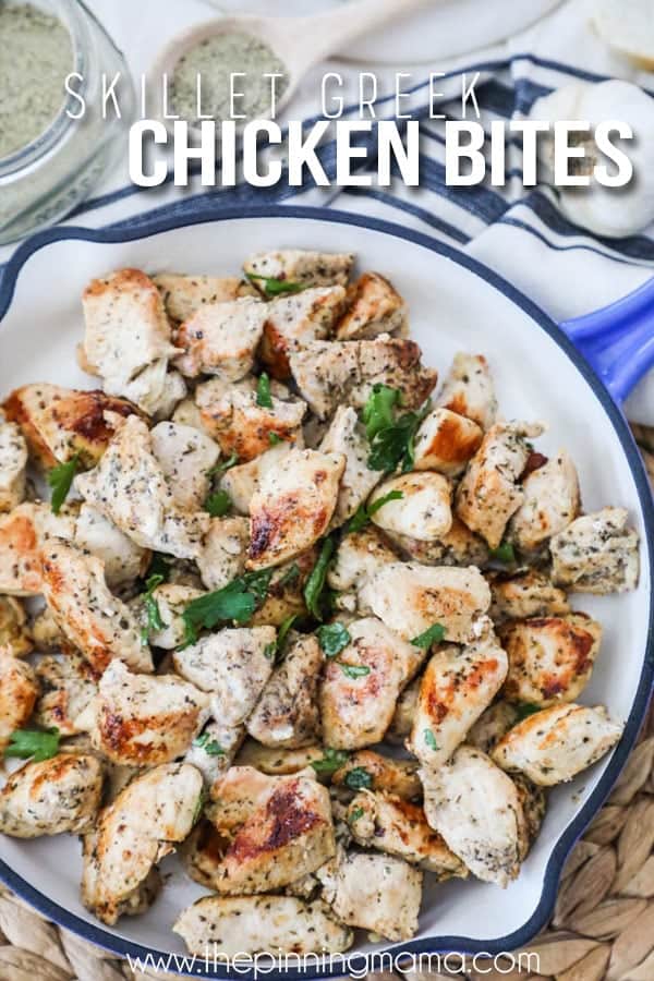FAVORITE Greek Chicken Bites Recipe