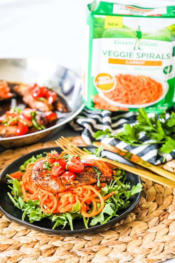 Honey Balsamic Chicken with Carrots