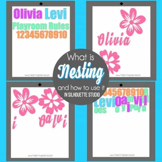What is Nesting ad how to use it in Silhouette Studio.