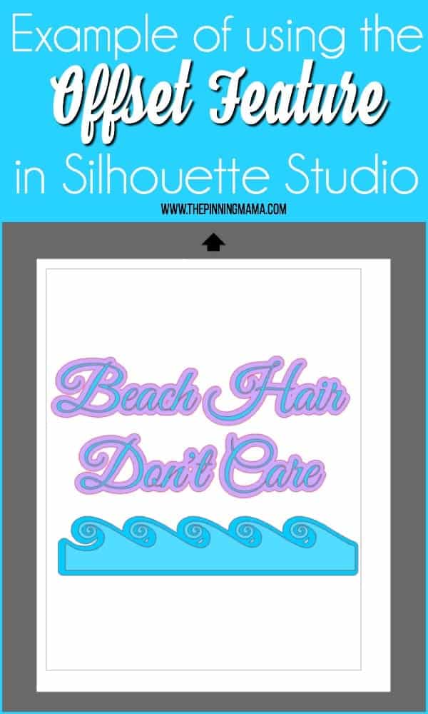 Example of using Offset in Silhouette Studio.