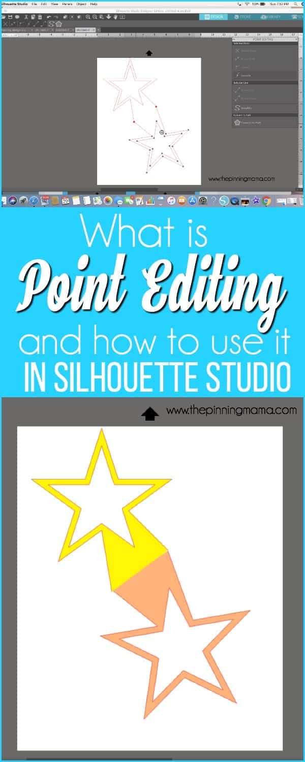 What is Point Editing and how to use it in Silhouette Studio. 